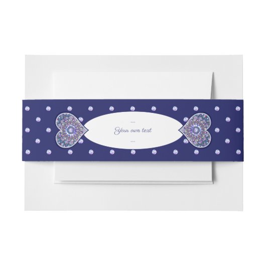 Blue Rosace Einladungsbanderole (Vorderseite Beispiel)