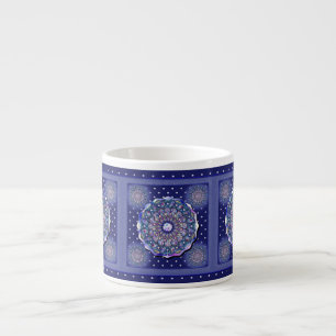 Blue Rosace Espressotasse