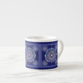 Blue Rosace Espressotasse (Vorderseite Rechts)