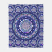 Blue Rosace Fleecedecke (Vorderseite)