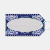 Blue Rosace Geschenkanhänger (Vorderseite (Horizontal))