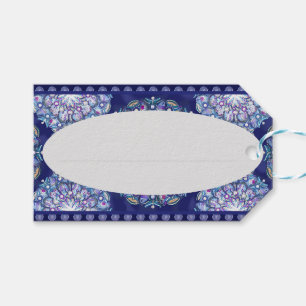 Blue Rosace Geschenkanhänger