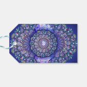Blue Rosace Geschenkanhänger (Rückseite Horizontal)