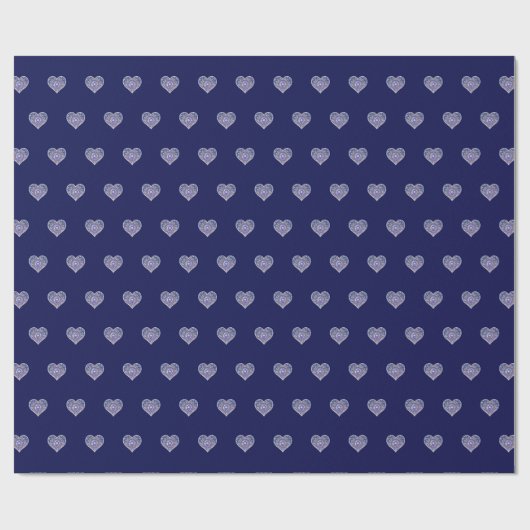 Blue Rosace Geschenkpapier (Flach)