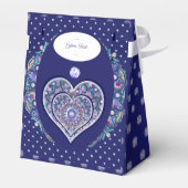 Blue Rosace Geschenkschachtel (Rückseite)