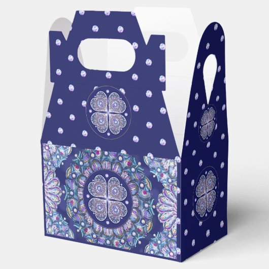 Blue Rosace Geschenkschachtel (Geöffnet)