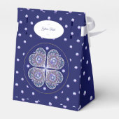 Blue Rosace Geschenkschachtel (Rückseite)