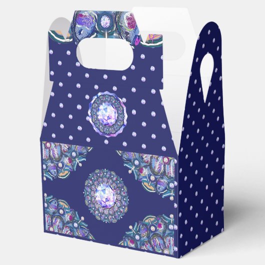 Blue Rosace Geschenkschachtel (Geöffnet)