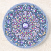 Blue Rosace Getränkeuntersetzer (Vorne)