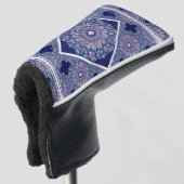 Blue Rosace Golf Headcover (3/4 Vorderseite)