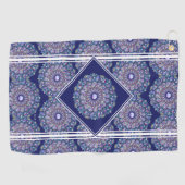 Blue Rosace Golfhandtuch (Horizontal)