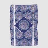Blue Rosace Golfhandtuch (Vorderseite)