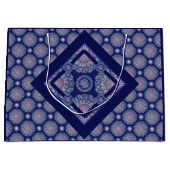 Blue Rosace Große Geschenktüte (Vorderseite)