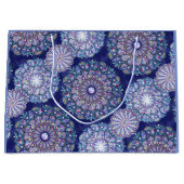 Blue Rosace Große Geschenktüte (Vorderseite)