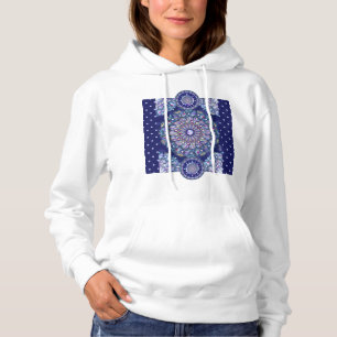 Blue Rosace Hoodie