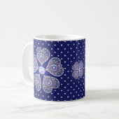 Blue Rosace Kaffeetasse (Vorderseite Links)