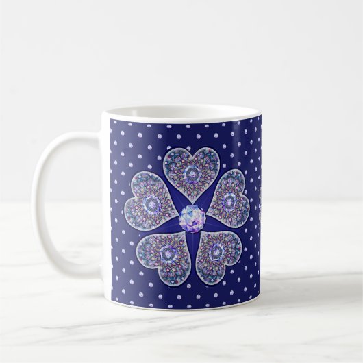 Blue Rosace Kaffeetasse (Links)