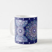 Blue Rosace Kaffeetasse (Vorderseite Links)