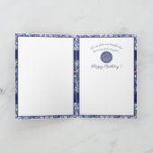 Blue Rosace Karte (Innenseite)