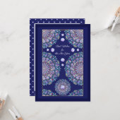 Blue Rosace Karte (Vorderseite/Rückseite Beispiel)