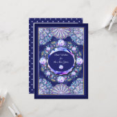 Blue Rosace Karte (Vorderseite/Rückseite Beispiel)