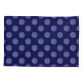 Blue Rosace Kissenbezug (Rückseite)