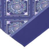 Blue Rosace Kurzer Tischläufer (Ecke)