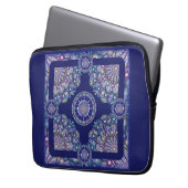 Blue Rosace Laptopschutzhülle (Vorderseite Links)