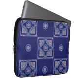 Blue Rosace Laptopschutzhülle (Vorne Rechts)