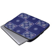 Blue Rosace Laptopschutzhülle (Vorne Knopf)