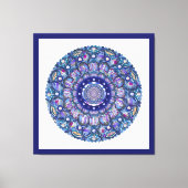 Blue Rosace Leinwanddruck (Vorderseite)