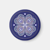Blue Rosace Magnet (Vorne)