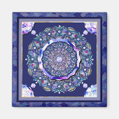 Blue Rosace Magnet (Vorne)