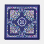Blue Rosace Magnet (Vorne)