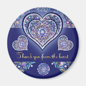Blue Rosace Magnet (Vorne)