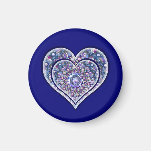 Blue Rosace Magnet (Vorne)