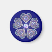 Blue Rosace Magnet (Vorne)