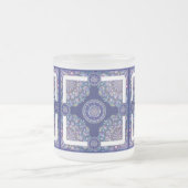Blue Rosace Mattglastasse (Mittel)