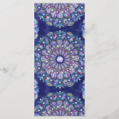 Blue Rosace Menükarte (Rückseite)