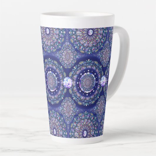 Blue Rosace Milchtasse (Rechte Ecke)