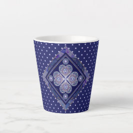 Blue Rosace Milchtasse