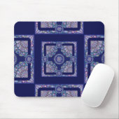 Blue Rosace Mousepad (Mit Mouse)