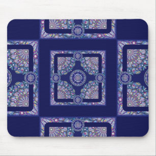Blue Rosace Mousepad