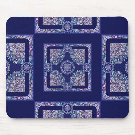 Blue Rosace Mousepad (Vorne)