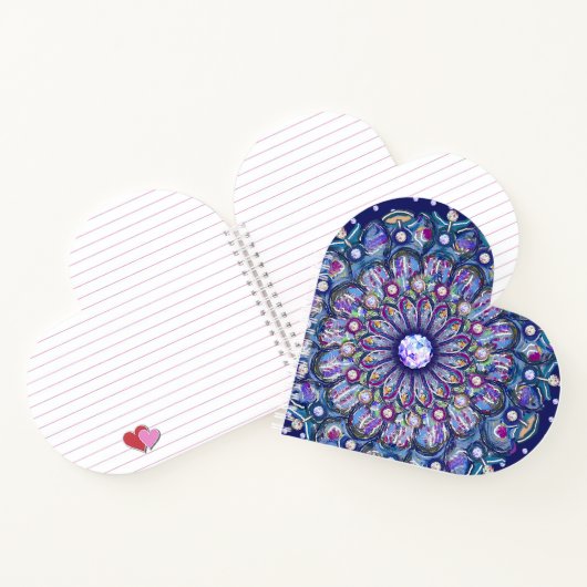 Blue Rosace Notizblock (Innenseite)