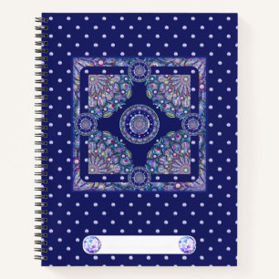 Blue Rosace Notizblock