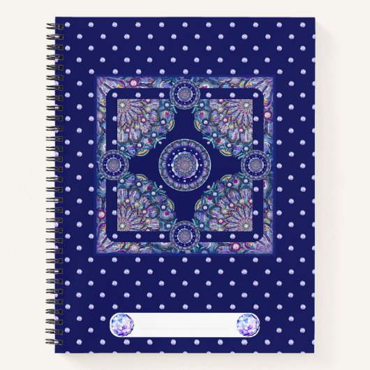 Blue Rosace Notizblock (Vorderseite)