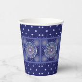 Blue Rosace Pappbecher (Rechts)
