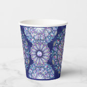Blue Rosace Pappbecher (Vorderseite)