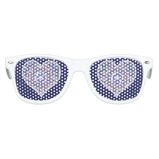 Blue Rosace Partybrille (Vorderseite)